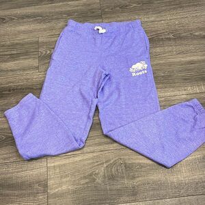 Roots Purple Drawstring Sweatpants size 14